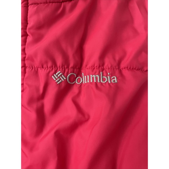 Columbia Girls Vest FLAW Sz S Reversible Pink Pockets Full Zip Outerwear… - Picture 4 of 12
